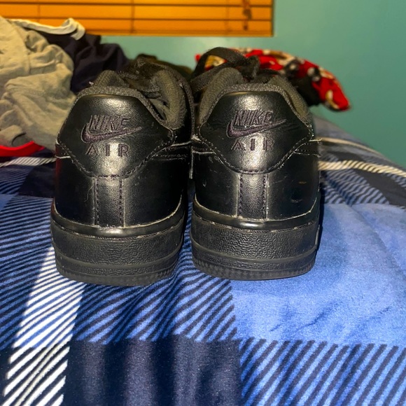 dirty black air force ones